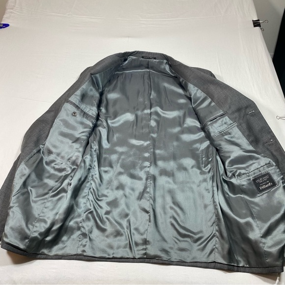 Murano Wool Jacket Blazer Gray Made in Italy 42R 3 button Closure Sports… - Picture 12 of 16